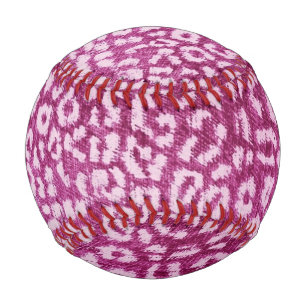 leopard pink print baseball