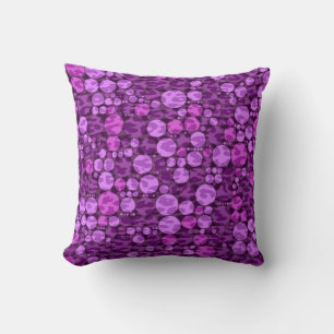 Leopard polka dots pattern   Purple and Violet Cushion