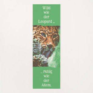 Leopard Portrait Yoga Mat