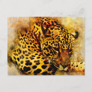 Leopard Postcard