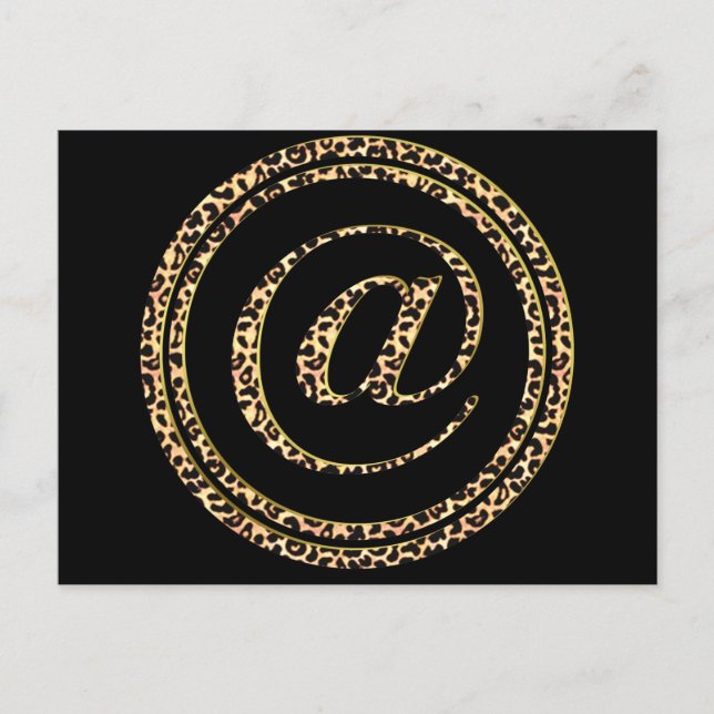 Leopard @ postcard (Front)