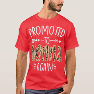 Leopard Pregnancy Announcement Soon To Be Nonna Ag T-Shirt