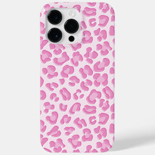 Leopard Preppy Pink Line Case-Mate iPhone 14 Pro Max Case
