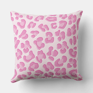 Leopard Preppy Pink Line Cushion