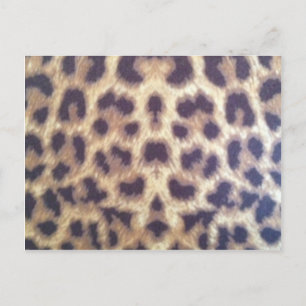 Leopard print #36884 postcard