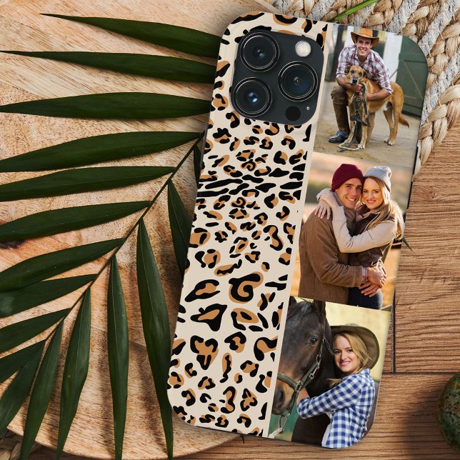 Leopard Print 3 Vertical Photo Natural Case-Mate iPhone Case (Creator Uploaded)