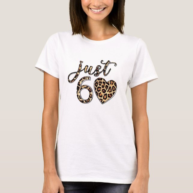 Leopard Print 60th Birthday T-Shirt (Front)