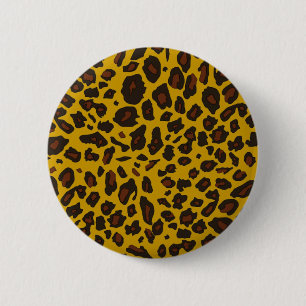 Leopard Print 6 Cm Round Badge