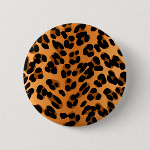 Leopard Print 6 Cm Round Badge
