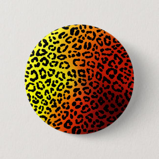 leopard print 6 cm round badge