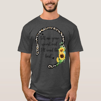 Leopard Print 911 Dispatchers First Responder Cute T-Shirt
