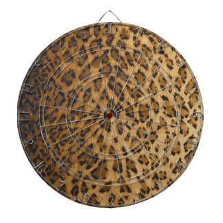Leopard Print A monogram initials Dartboard