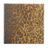 Leopard Print A monogram initials