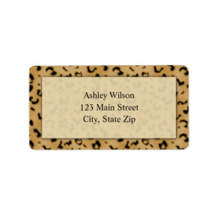 Leopard Print Address Labels