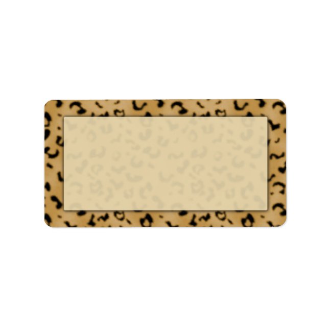 Leopard Print Address Labels (Front)