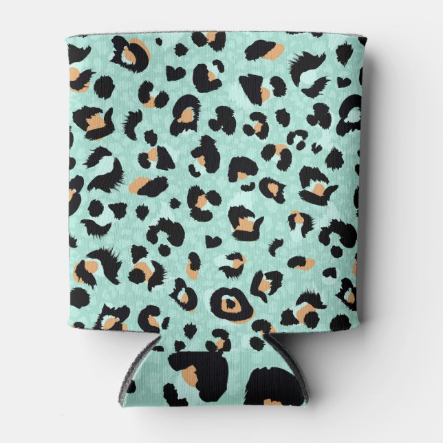 Leopard print, animal pattern can cooler (Front)