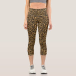 Leopard Print Animal Pattern Capri Leggings<br><div class="desc">Super comfortable high waisted capri leggings featuring a leopard print pattern.  Perfect for the gym or just hanging out.</div>