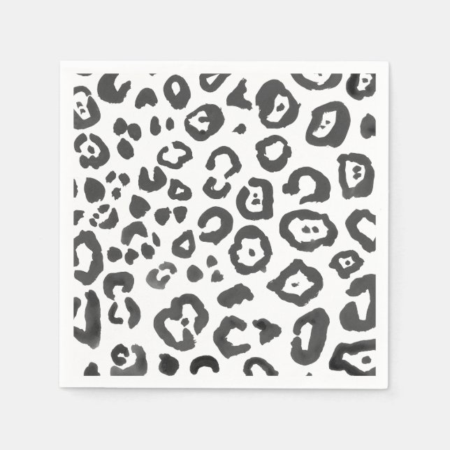 Leopard Print Animal Pattern Napkin (Front)