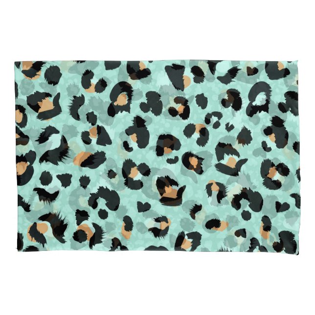 Leopard print, animal pattern pillowcase (Front)