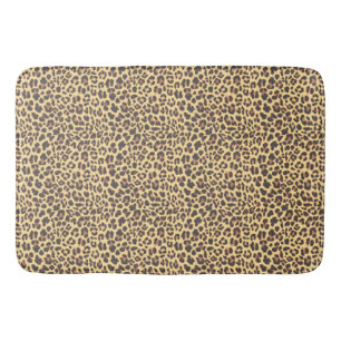 Leopard Print Animal Skin Pattern Bath Mat