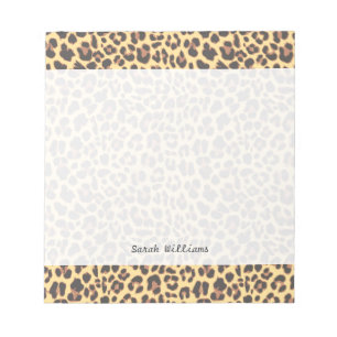 Leopard Print Animal Skin Pattern Notepad