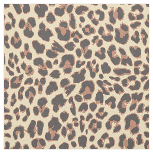Leopard Print Animal Skin Patterns Fabric (Swatch)
