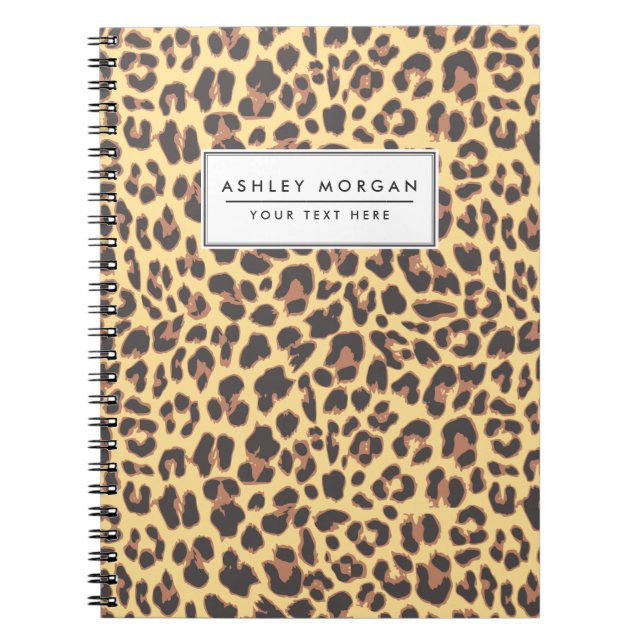 Leopard Print Animal Skin Patterns Notebook (Front)