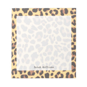 Leopard Print Animal Skin Patterns Notepad