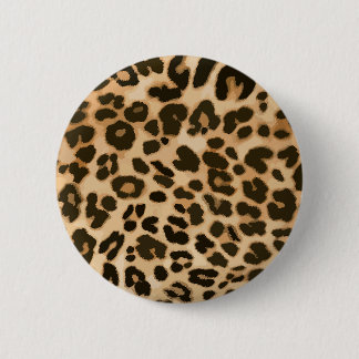 Leopard Print Background 6 Cm Round Badge