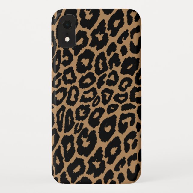 Leopard Print Background Changer Case-Mate iPhone Case (Back)