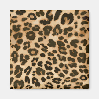 Leopard Print Background Magnet