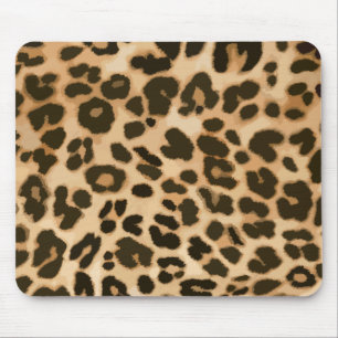 Leopard Print Background Mouse Mat