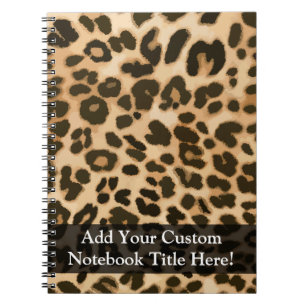 Leopard Print Background Notebook