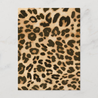 Leopard Print Background Postcard