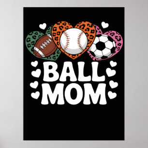 Leopard Print Ball Mom Shirt