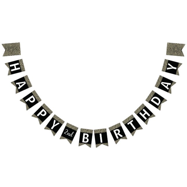 Leopard Print Banner, Customisable Bunting (All)