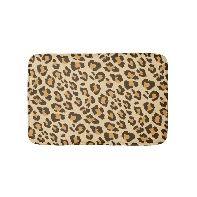 Leopard Print Bath Mat (Front)