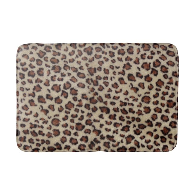 Leopard Print Bath Mat (Front)