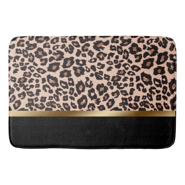 Leopard Print Bath Mat (Front)