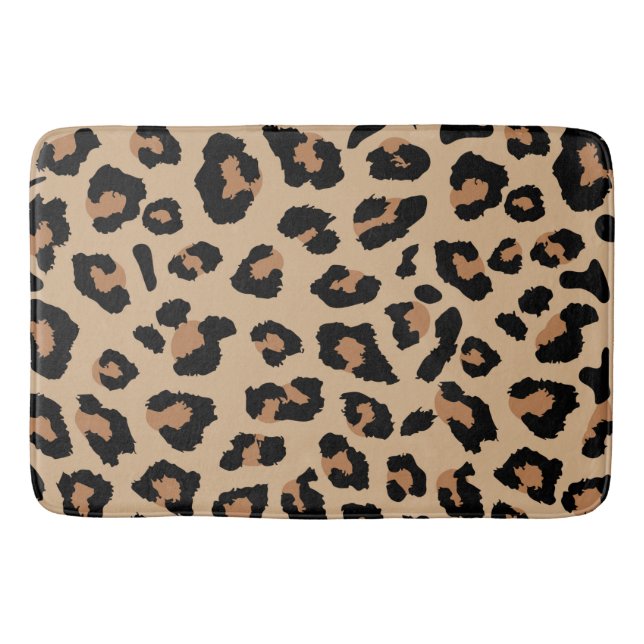 Leopard Print Bath Mat (Front)