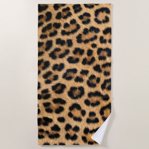 Leopard Print Beach Towel