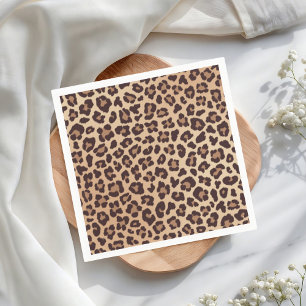 Leopard Print Birthday  Napkin