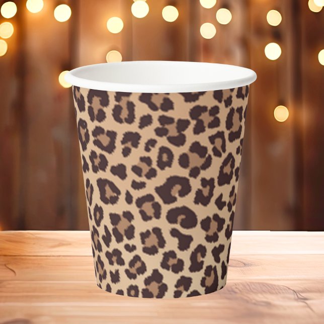 Leopard Print Birthday  Paper Cups (Creator Uploaded)