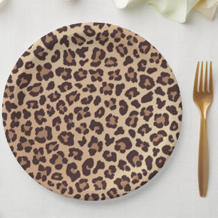 Leopard Print Birthday  Paper Plate