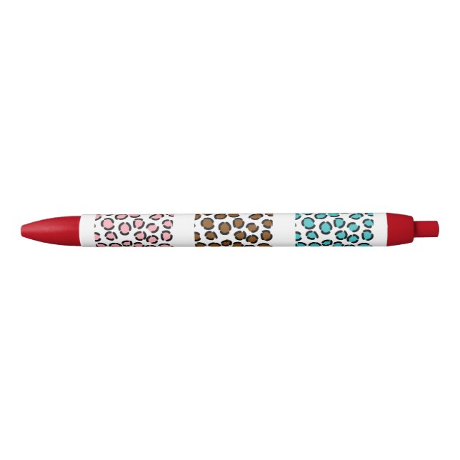 Leopard Print Black Ink Pen (Front)