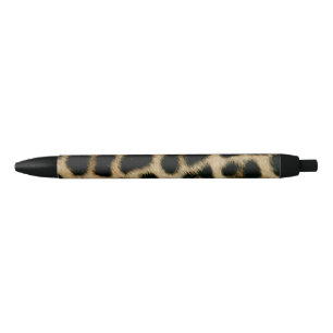 Leopard Print Black Ink Pen