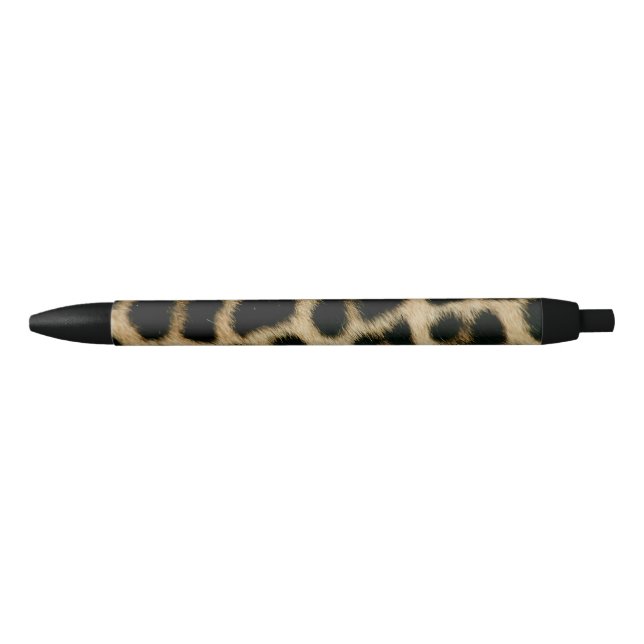 Leopard Print Black Ink Pen (Front)