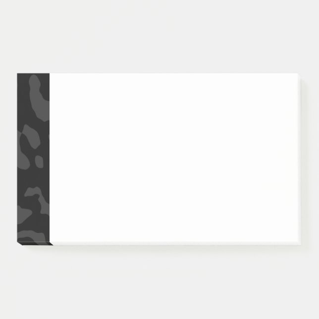 Leopard Print Black Post-it Notes (Front)