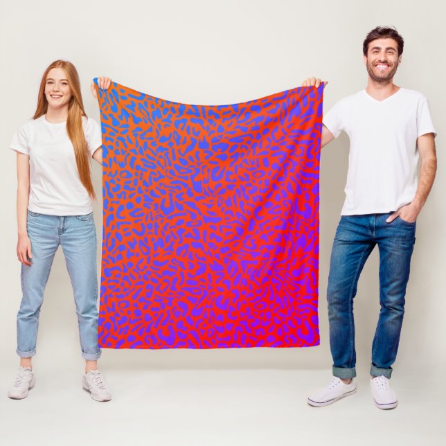 leopard print blanket with psychedelic gradient (In Situ)