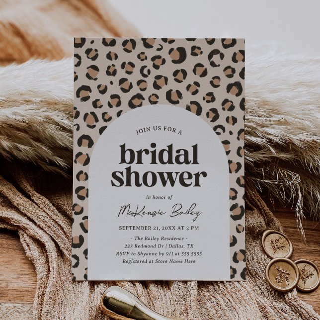 Leopard Print Bridal Shower Invitation (Creator Uploaded)